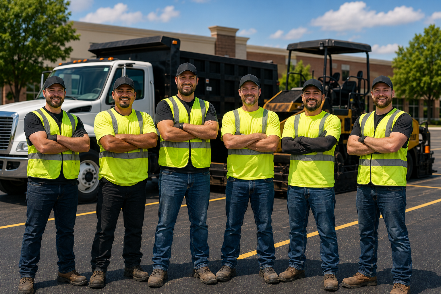The Wichita Sealcoating crew